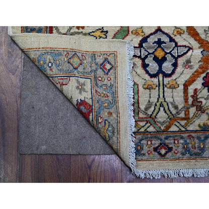 3'1"X9'10" Gray Fine Aryana Bidjar Garus Design Runner Oriental Rug