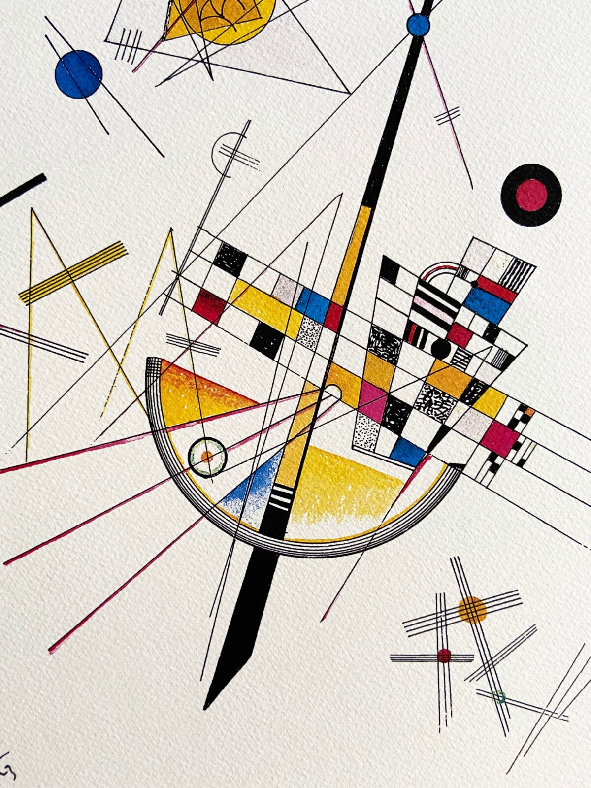 Wassily Kandinsky Lithograph Signed Coa - Josef Albers Le Corbusier