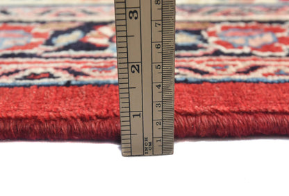 Hand-Knotted Red Vintage Oriental Rug 9X12 Ft