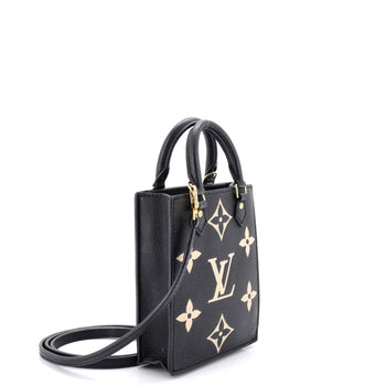 Louis Vuitton Petit Sac Plat Bag Bicolor Monogram Empreinte Giant