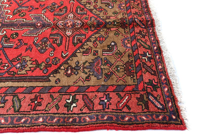 Handmade 3'6X6'3 Oriental Rug Tribal Geometric Farmhouse Kitchen Carpet