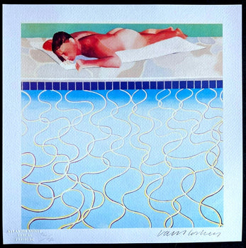 David Hockney Lithograph Coa Signed Op Numbered Limited