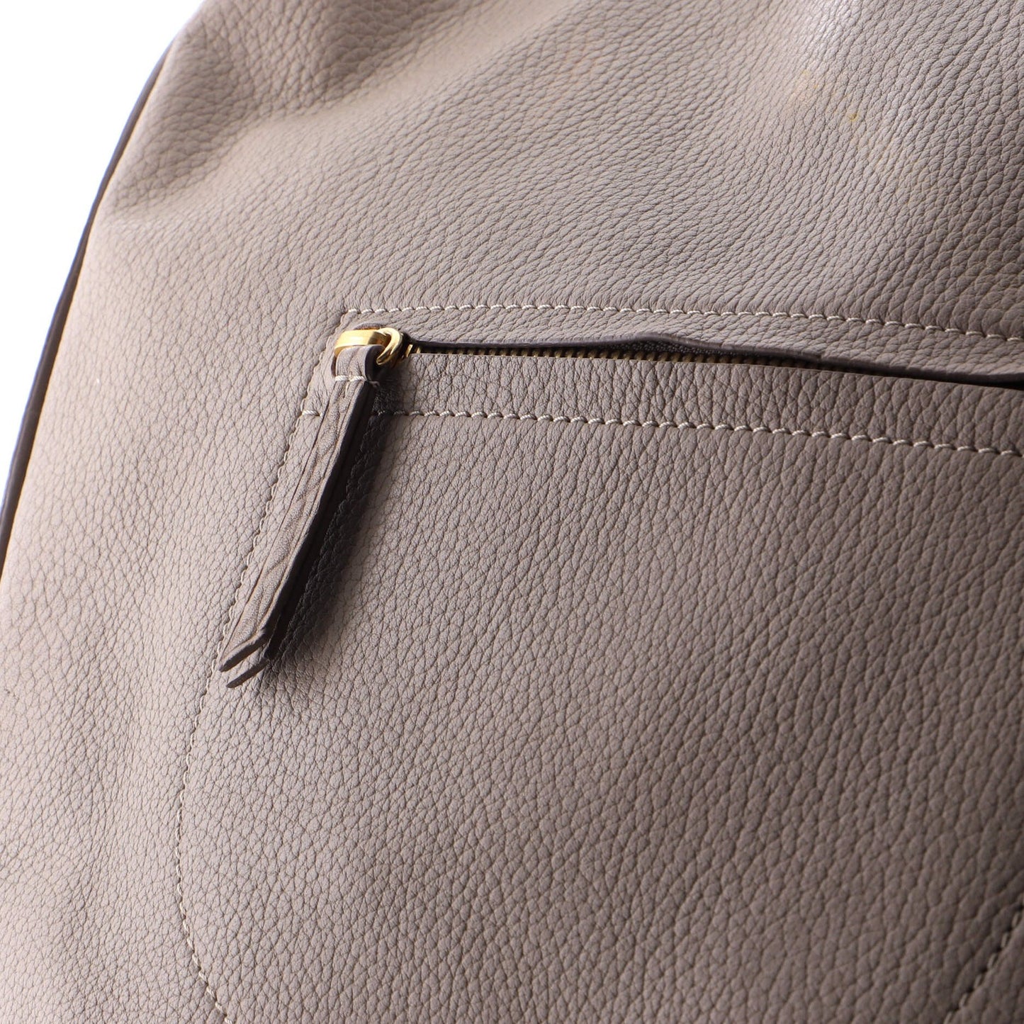 Celine Trotteur Pocket Hobo Grainy Leather Medium