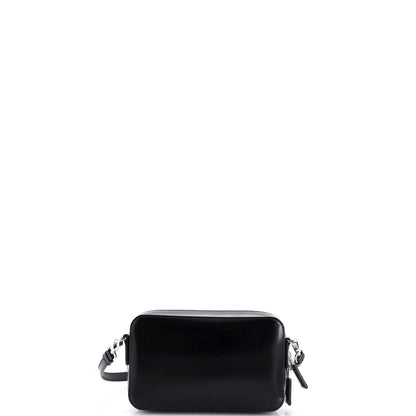 Prada Brique Camera Crossbody Bag Spazzolato Leather Small