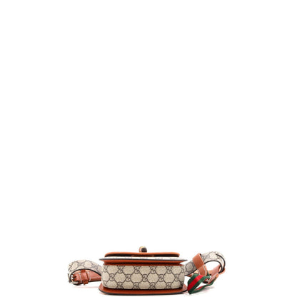 Gucci Bamboo 1947 Belt Bag Gg Coated Canvas Mini