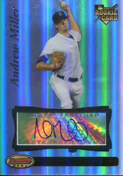 Andrew Miller Autographed 2007 Bowman'S Best Rookie Card
