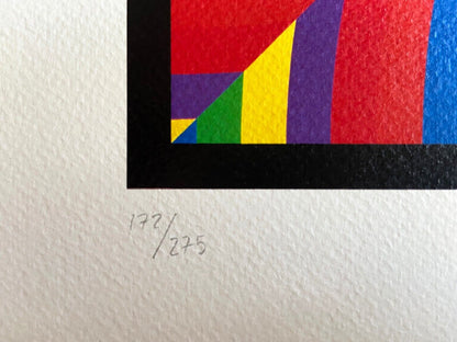 Sol Lewitt Lithograph Coa Signed Op Numbered In Pencil