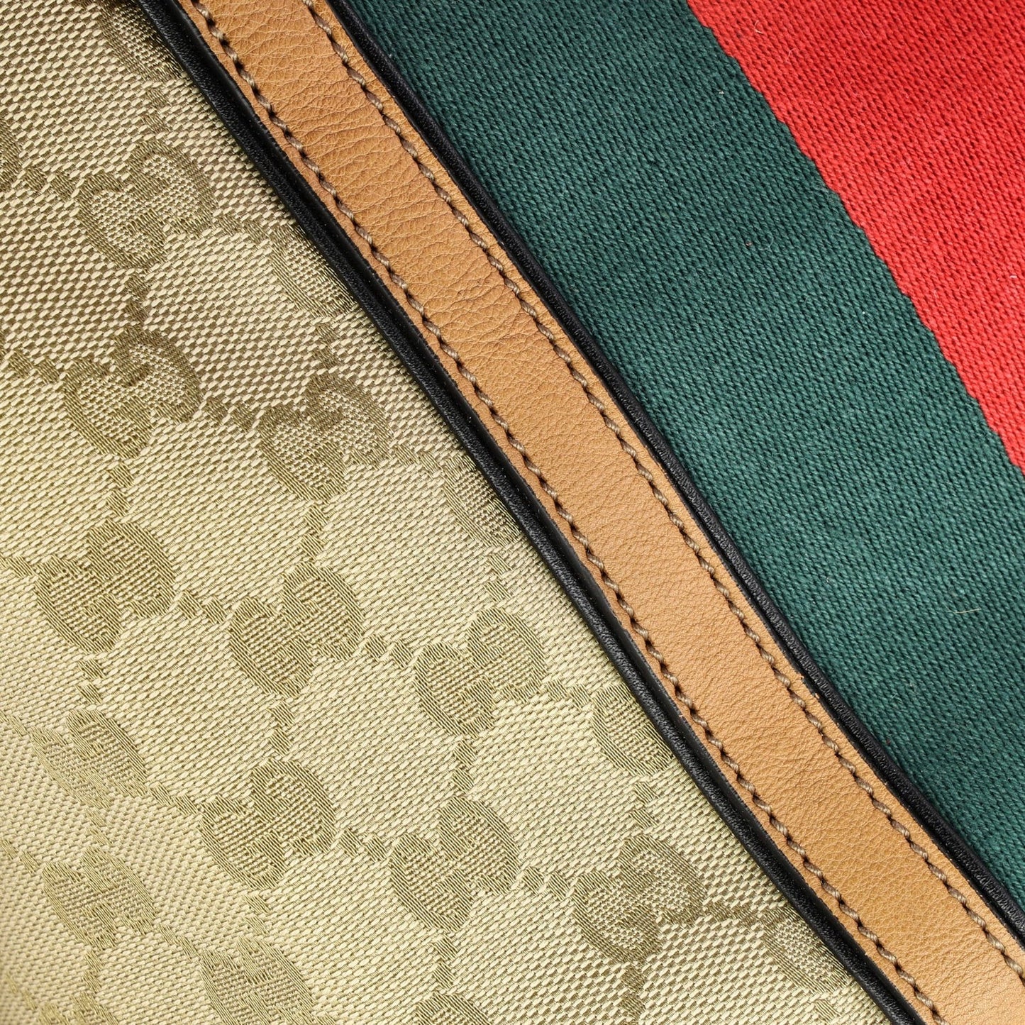 Gucci Rania Convertible Top Handle Bag Web Gg Canvas Small