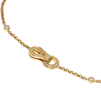 CARTIER   Bracelet Agraph Diamond K18 Yellow Gold