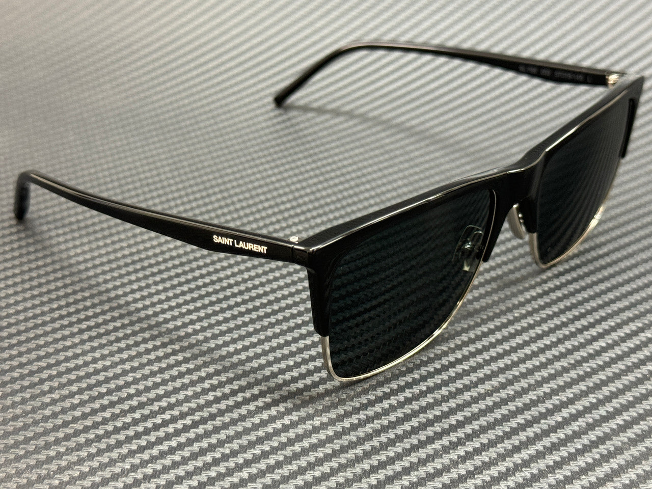 Saint Laurent Sl 768 002 Black Silver Unisex 57