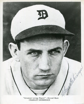 Charlie Gehringer Autographed 8X10 Photo