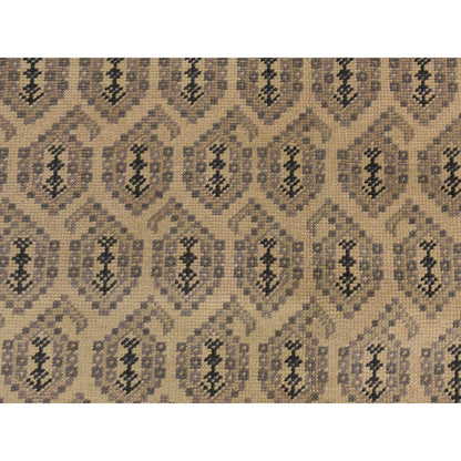 11'8"x14'9" White Turkish Knot Design Wool Hand Knotted Oversized Rug