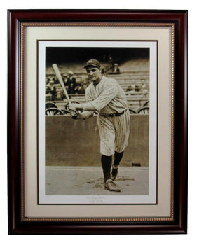 Lou Gehrig Hof Fine Art Lithographic Limited Numbered Print Yankees Framed 87169
