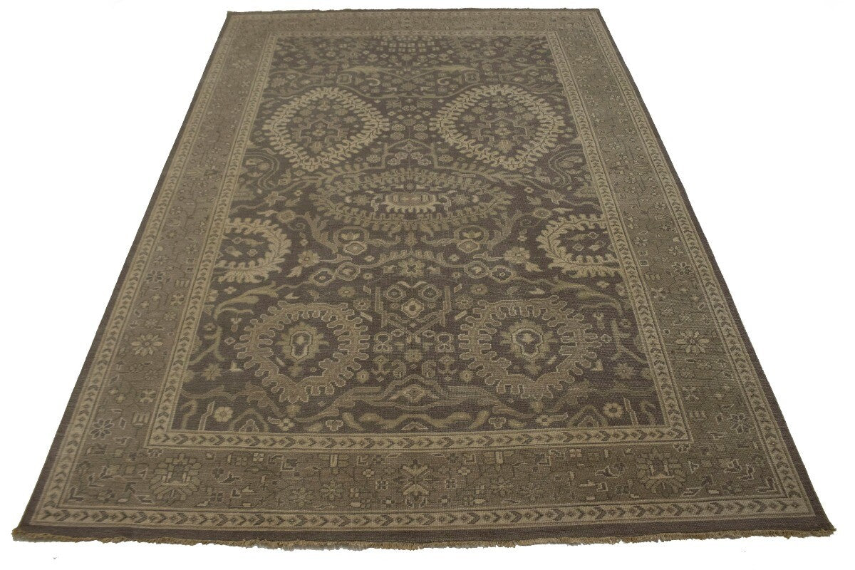 Handmade Extra Large Floral Oriental Rug Low Pile