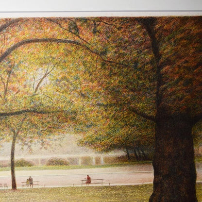 Harold Altman "Two Trees" Original Lithograph