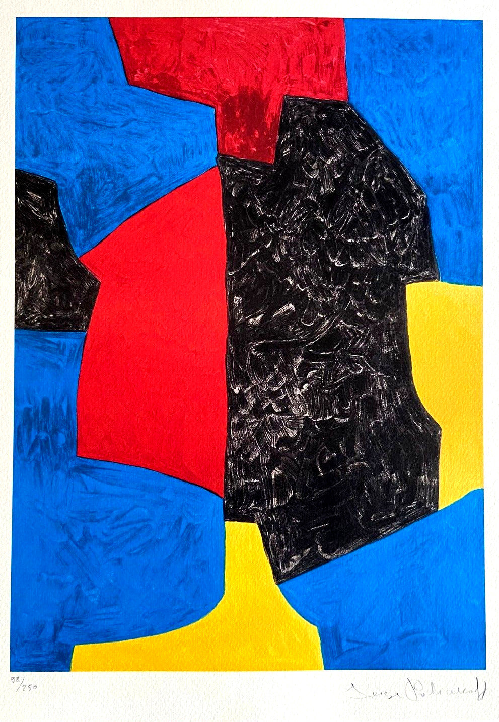 Serge Poliakoff Lithograph Moma Signed Op Numbered In Pencil