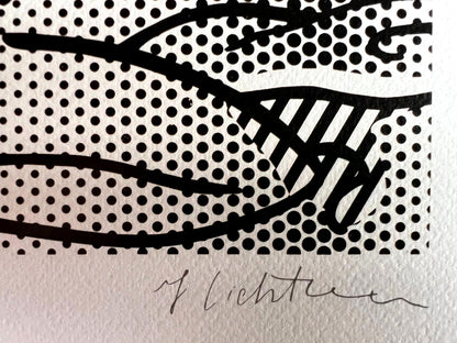 Roy Lichtenstein Lithograph Coa Signed In Pen Numbered In Pencil