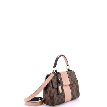 Louis Vuitton Bond Street Handbag Damier With Leather Bb