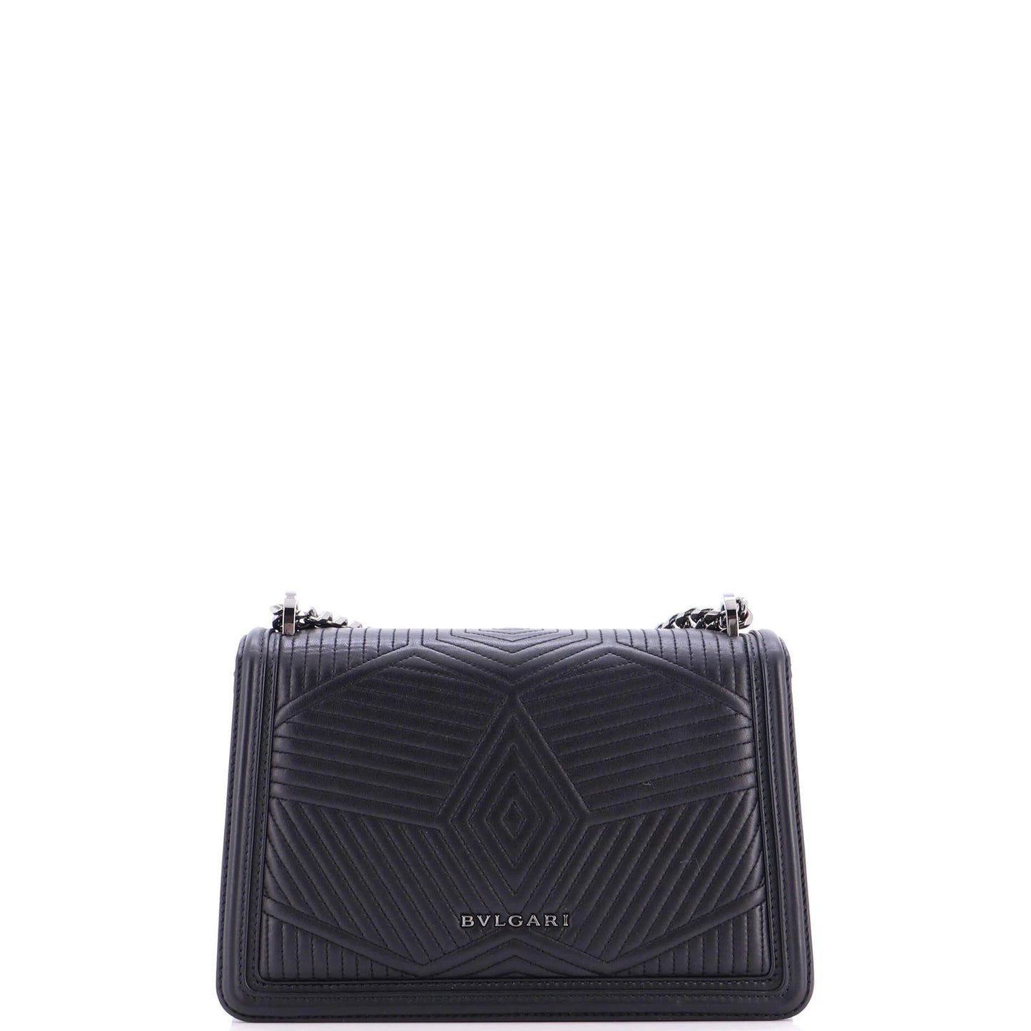 Bvlgari Serpenti Diamond Blast Shoulder Bag Quilted Leather Small