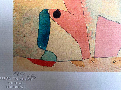 Paul Klee Lithograph Coa Signed And Stamped Numbered 180 Ex Certified