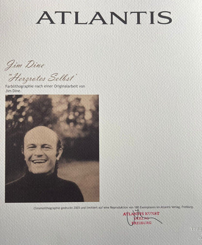 Jim Dine Lithograph Certified Coa Signed In Pen Numbered In Pencil 180