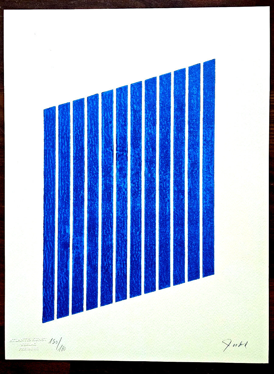 Donald Judd Lithograph Coa Signed Numbered Stamped