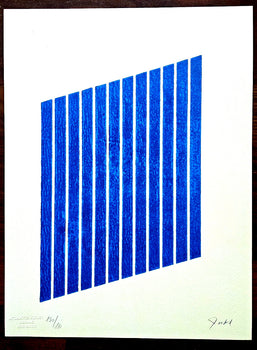 Donald Judd Lithograph Coa Signed Numbered Stamped