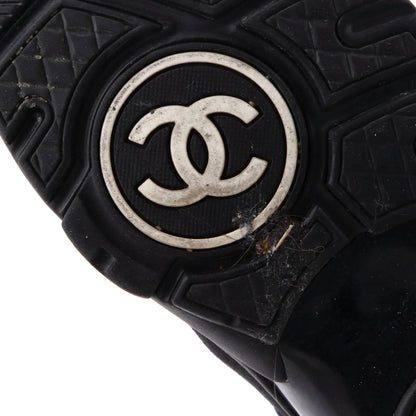 Chanel Women'S Cc Low-Top Sneakers Suede With Leather And Nylon