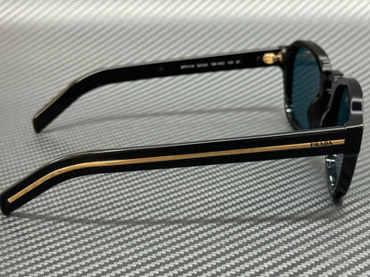 PRADA PR A16S 16K04D Black Green Polarized Unisex 52 mm Sunglasses