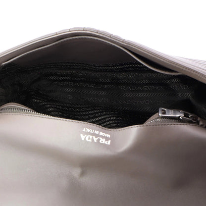 Prada Chain Flap Shoulder Bag Diagramme Quilted Leather Medium