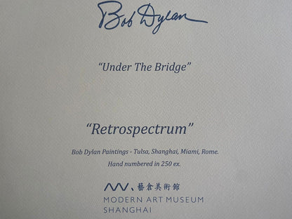 Bob Dylan Lithograph Coa Signed Op Numbered By Hand Modern Art Museum