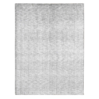 9'1"X12'1" Green Modern Design Wool And Art Silk Hand Loomed Rug