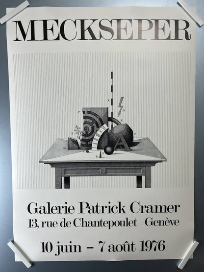 Friedrich Meckseper Galerie Patrick Cramer Poster, Used Condition