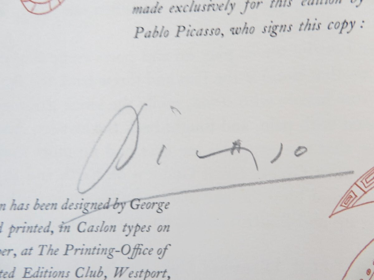 Aristophanes, Gilbert Seldes, Pablo Picasso Lysistrata 1934 Signed Picasso