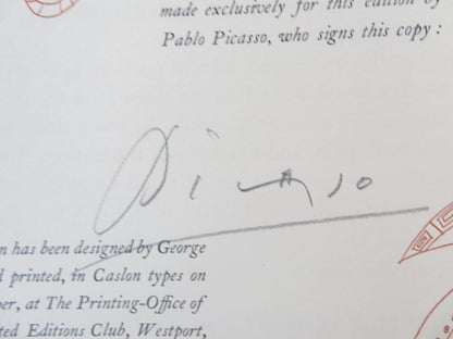 Aristophanes, Gilbert Seldes, Pablo Picasso Lysistrata 1934 Signed Picasso