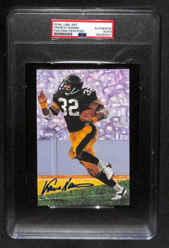 Franco Harris Hof Signed 1994 Glac Card