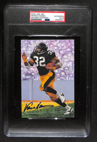 Franco Harris Hof Signed 1994 Glac Card