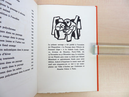 Rare Artbook Entretien De Fernand Leger Avec