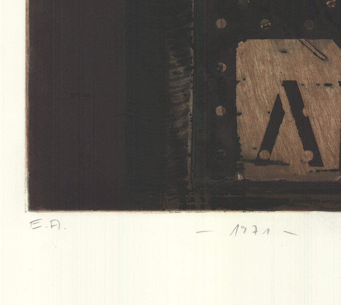 Karl Fred Dahmen Untitled Signed " Etching Contemporary 500