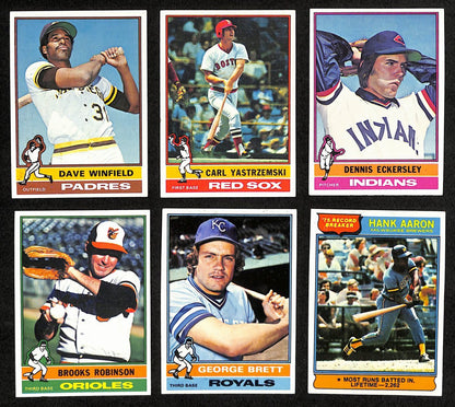 1976 Topps Baseball W/Traded Complete Set Brett