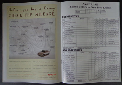 Red Auerbach Signed 1995 Program Final Game