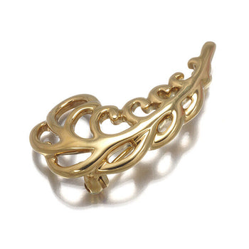 Tiffany&Co. Vintage Brooch Paloma Picasso Leaf 18K 750 Yellow Gold