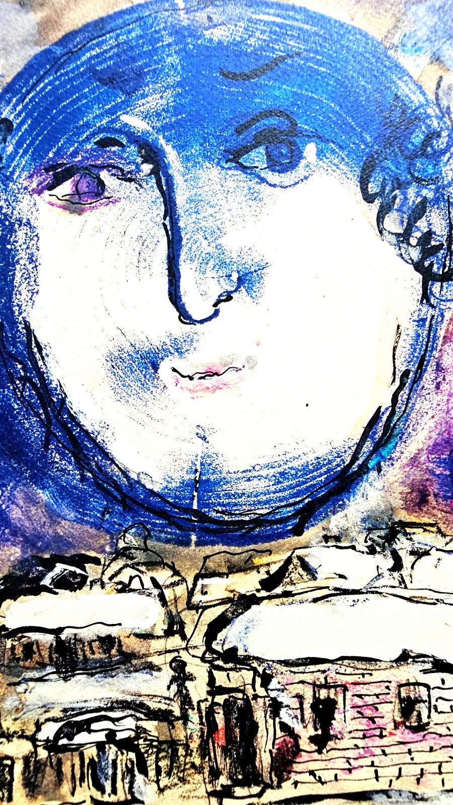 Marc Chagall Lithograph Coa Signed Hand Numbered Crayon Limited Museum