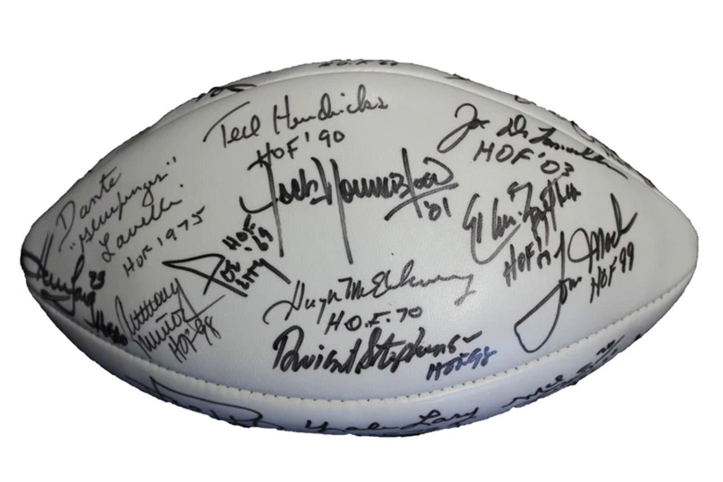 Pro Football Hall Of Fame Enshrinee Golf Classic Ix Autographed Football
