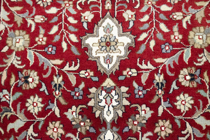 Extra Fine Handmade Wool Oriental Rug 6'5X9'9 ft Classic Floral Design Carpet