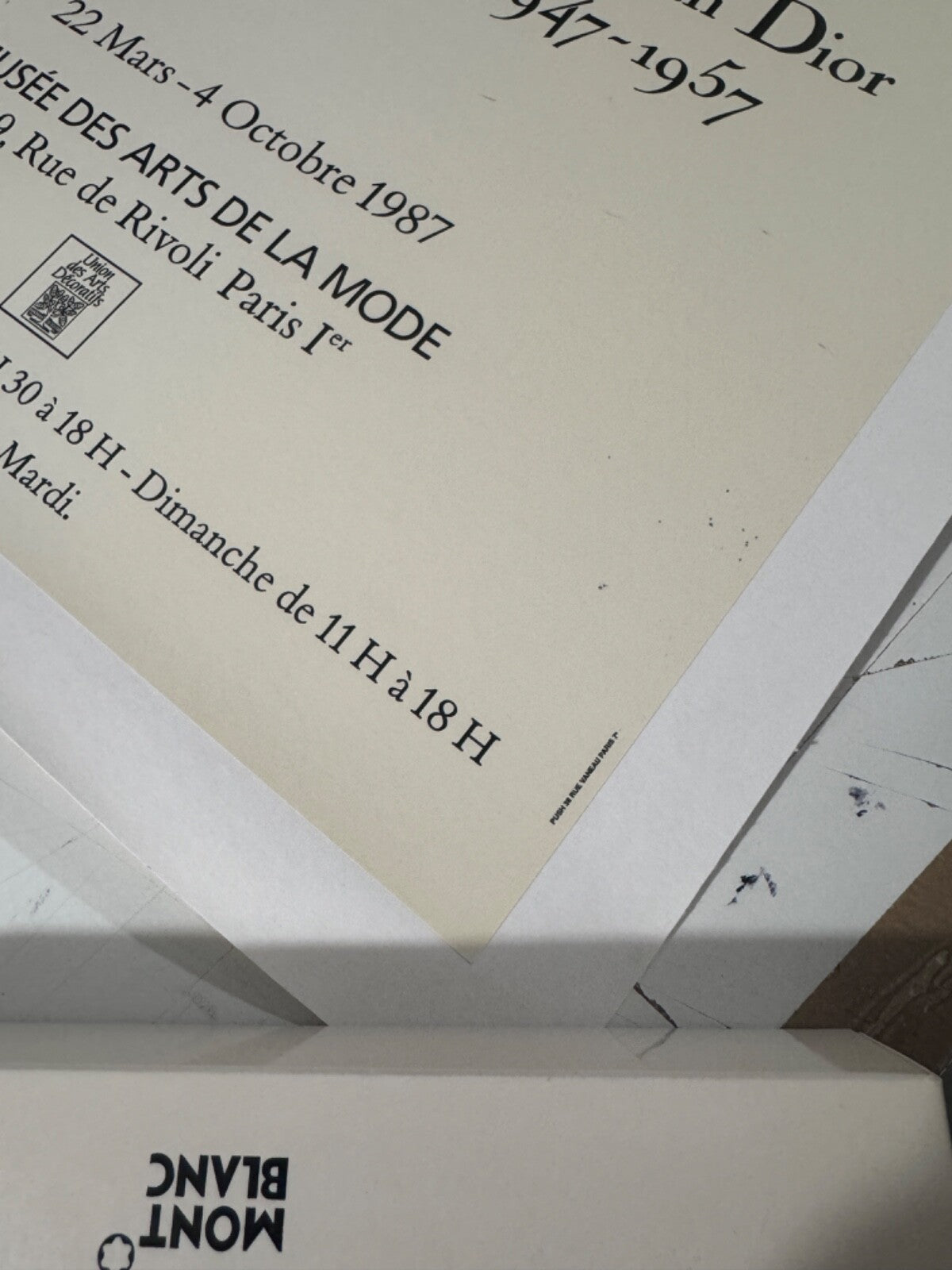 Hommage A Christian Dior Authentic Original Poster 1987 By Rene Gruau 16X24