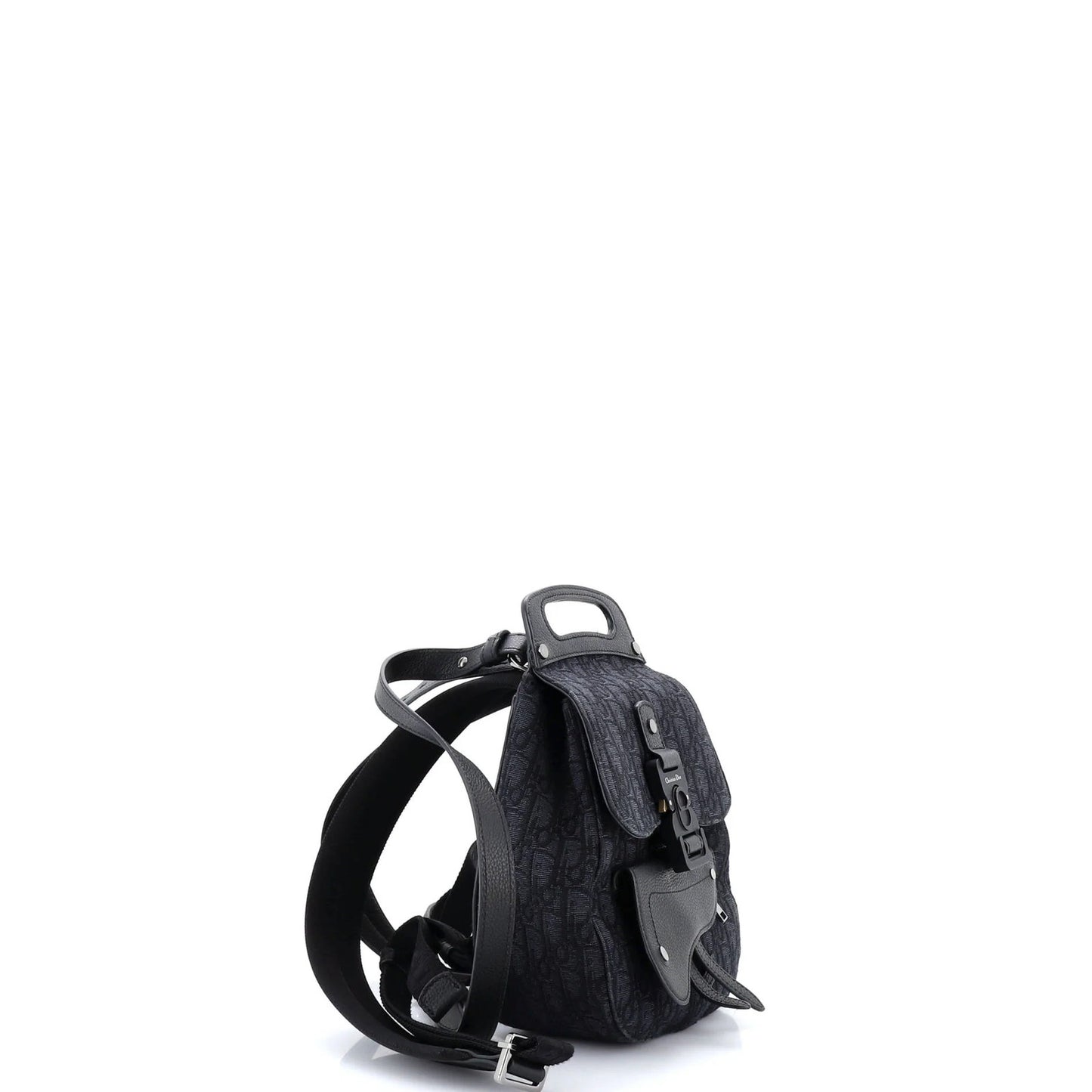 Christian Dior Mini Oblique Canvas Saddle Backpack