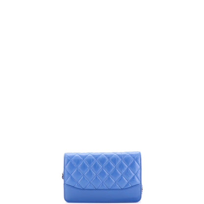 Chanel Gabrielle Wallet On Chain Quilted Aged Calfskin
