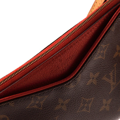 Louis Vuitton Pallas Clutch Monogram Canvas With Leather