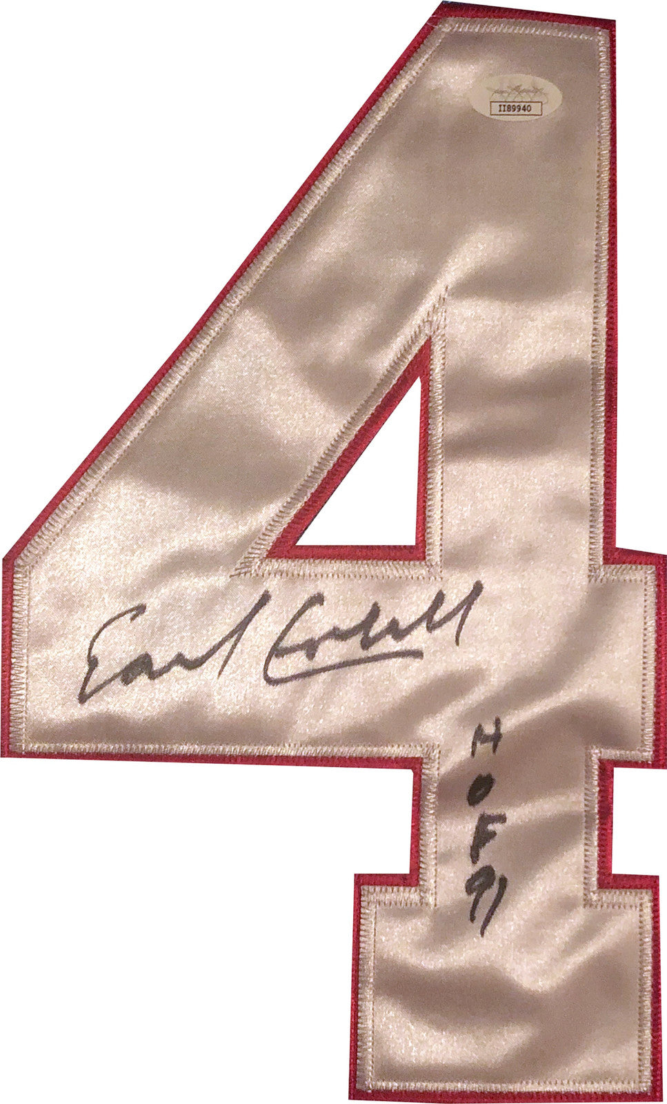 Earl Campbell "Hof 91" Autographed Houston Oilers Jersey (Jsa)